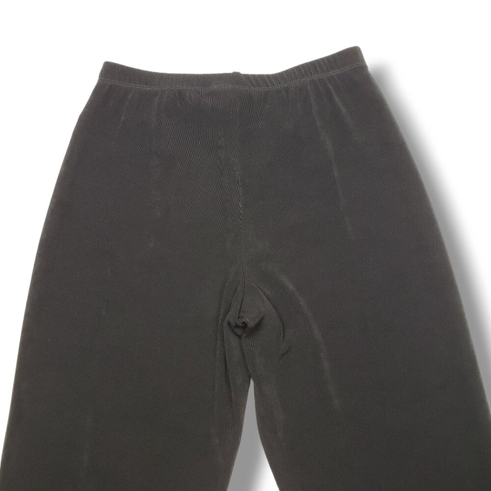 Chicos Travelers Straight Pants Womens Small‎ Black High Rise Pull On HEMMED - Picture 5 of 9